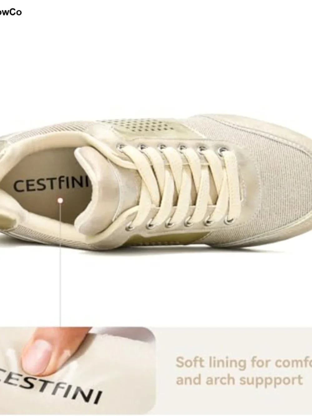 Wedge Sneakers for Women Non-Slip Fashion Sneakers Knit Cushioned